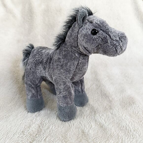 Webkinz Grey Arabian Plush No Code Horse Stuffed Animal Toy Ganz HM098 - Picture 2 of 5
